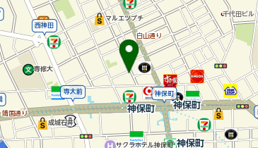 牛鍋・ひれすき焼き・海鮮料理 神保町 小豆の地図画像