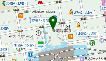 札幌駅北口広場の地図画像