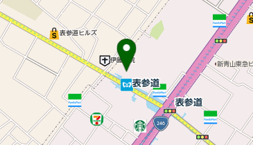 ティファニー 表参道店の地図画像