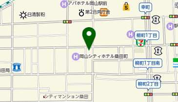 キムラヤのパン 岡山シティホテル桑田町店の地図画像