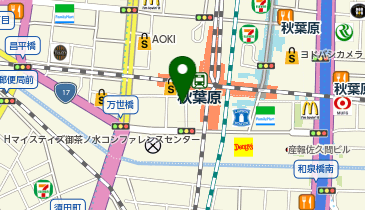 maidreamin(めいどりーみん) 秋葉原LIVE RESTAURANT Heaven's Gateの地図画像