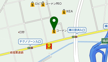 韓ビニ 港北店の地図画像