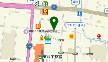 韓ビニ 宇都宮店の地図画像