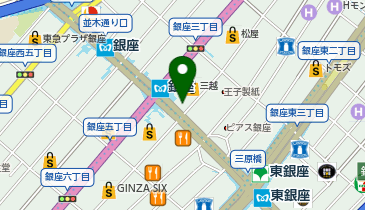 三菱UFJ銀行 ATMコーナー 銀座四丁目店の地図画像