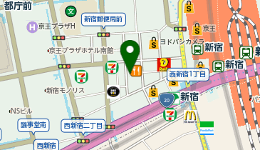 REEAST ROOM(リーストルーム) 西新宿店の地図画像