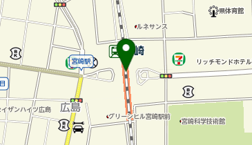 牛鍋屋和牛十兵衛 アミュプラザみやざき店の地図画像