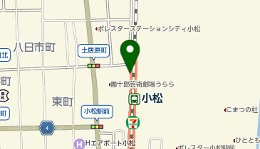 UNI COFFEE ROASTERY(ユニ コーヒー ロースタリー) 石川小松の地図画像