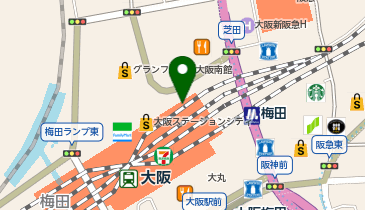 キッチン&マーケット ルクア大阪店の地図画像