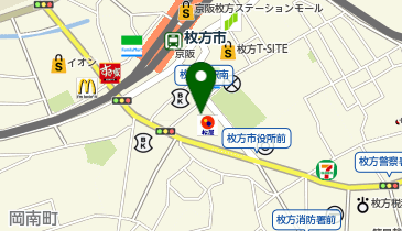 街角の年金相談センター 枚方の地図画像