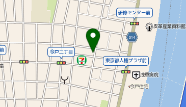 プライベートボックス 台東区橋場の地図画像