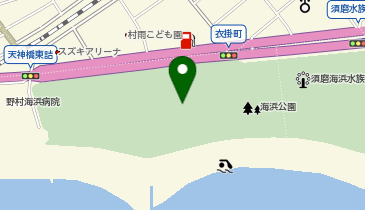 YURT CAFE&BBQPARK(ユルトカフェ&バーべキューパーク) 須磨店の地図画像