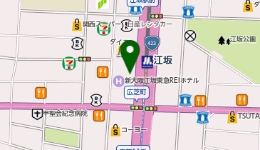 RINX(リンクス) 大阪江坂店の地図画像