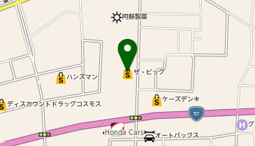 ザ・ビッグ 菊陽店の地図画像
