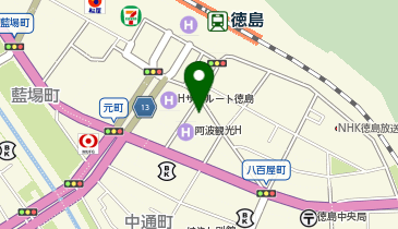 占いの館千里眼 徳島駅前店の地図画像