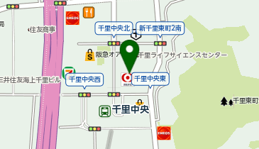 Goldplaza(ゴールドプラザ) 千里中央店の地図画像