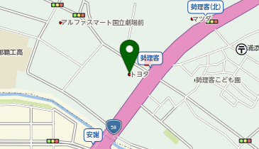 トヨタウン 勢理客店の地図画像