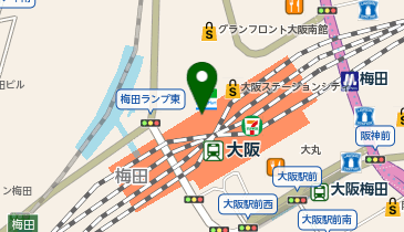 コナミスポーツクラブ 大阪ステーションシティの地図画像