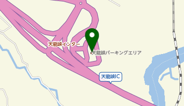 天龍峡パーキングエリアの地図画像