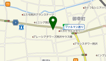 女性専用24時間ジムAmazones(アマゾネス) 埼玉所沢店の地図画像