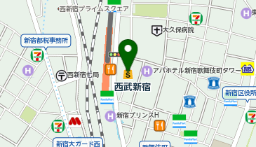 新宿カブキhall 東北食祭の地図画像