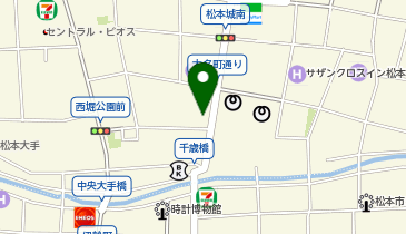 松本市立博物館の地図画像
