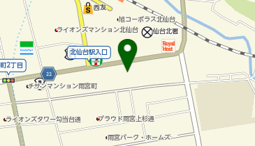 mind(マインド)エステ 北仙台店の地図画像