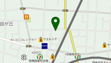 URBAN CLASSIC PILATES(アーバン クラシック ピラティス) 自由が丘の地図画像