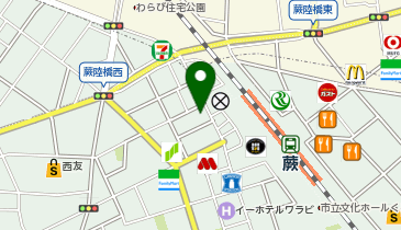 アイデスク蕨自習室の地図画像