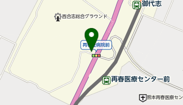 熊本学園大学 西合志総合グラウンドの地図画像