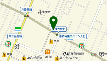 オーティー・アンド・エモーショナル 吉祥寺店の地図画像