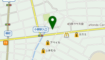 あるゾウランドリー 大泉店の地図画像