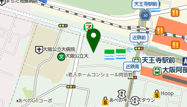 バーガーキング あべのルシアス店の地図画像