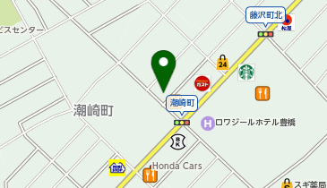 炭火焼鳥豚野菜巻き はなびの地図画像