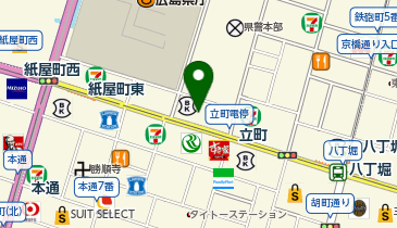 アクセアカフェ 広島紙屋町店の地図画像
