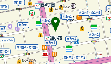 お好み焼・鉄板焼 風月 モユクサッポロ店の地図画像