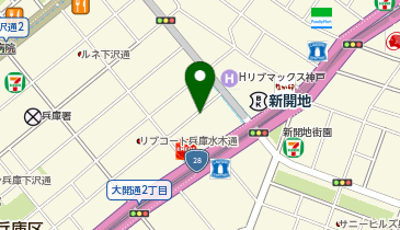 神戸湊ビールの地図画像