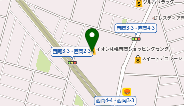 京都利休の生わらび餅 イオン札幌西岡店の地図画像