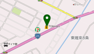 TOA mart(トーアマート) 東雁来店の地図画像