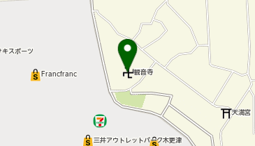 観音寺の地図画像