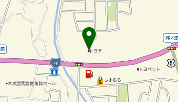 福島トヨタ自動車 会津店の地図画像