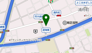 救護施設横浜市浦舟園の地図画像