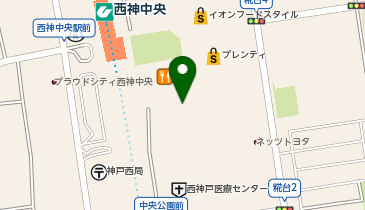 津の田ミート 西神中央店の地図画像