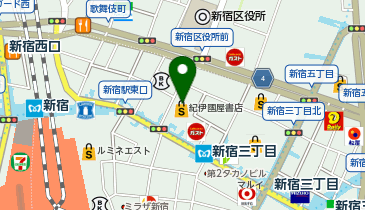 JINJIN(ジンジン) 新宿紀伊國屋店の地図画像
