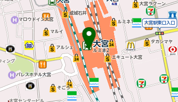 WIRED CAFE(ワイアード カフェ) ルミネ大宮店の地図画像
