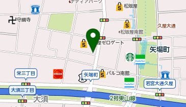 杢目金屋 名古屋本店の地図画像