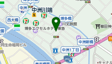 ABCフラワー 中洲フラワーの地図画像