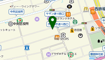 牛カツ京都勝牛 天神西通り店の地図画像