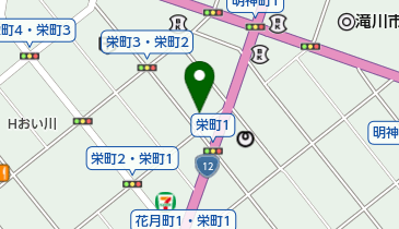 コインランドリーひまわり滝川店の地図画像