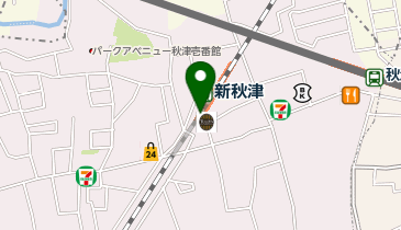 らぁ麺 はやし田 新秋津店の地図画像