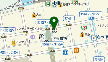 AUBE HAIR lutella(オーブヘアールテラ) 札幌4号店の地図画像
